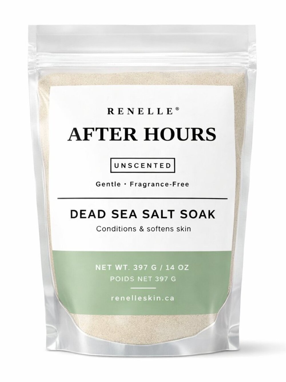 Renelle Dead Sea Salt Bath Soak Unscented 14oz